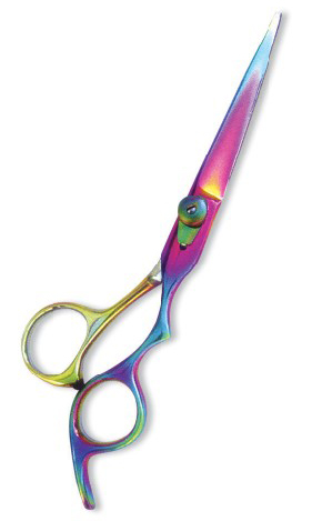 Professional Hair Cutting Scissor with razor edge. Multicolor Coating