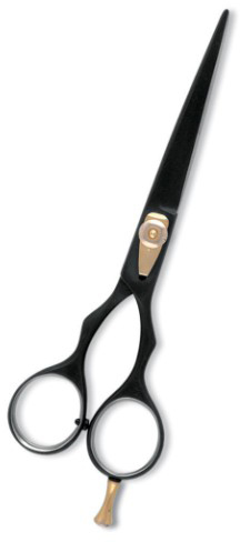 Professional Hair Cutting Scissor with razor edge. Black Color Coating.