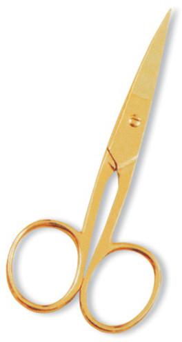 Toe Nail Scissor. Full Gold.